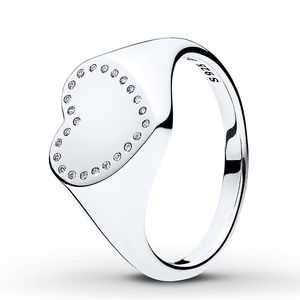PANDORA Ring Heart Signet Sterling Silver